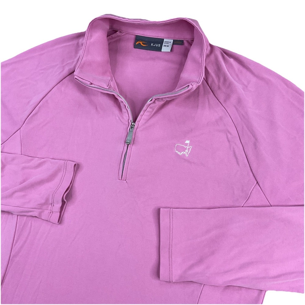 KJUS Masters Pullover Women Sz M Performance 1/4 Zip Stretch UPF Active‎ Golf